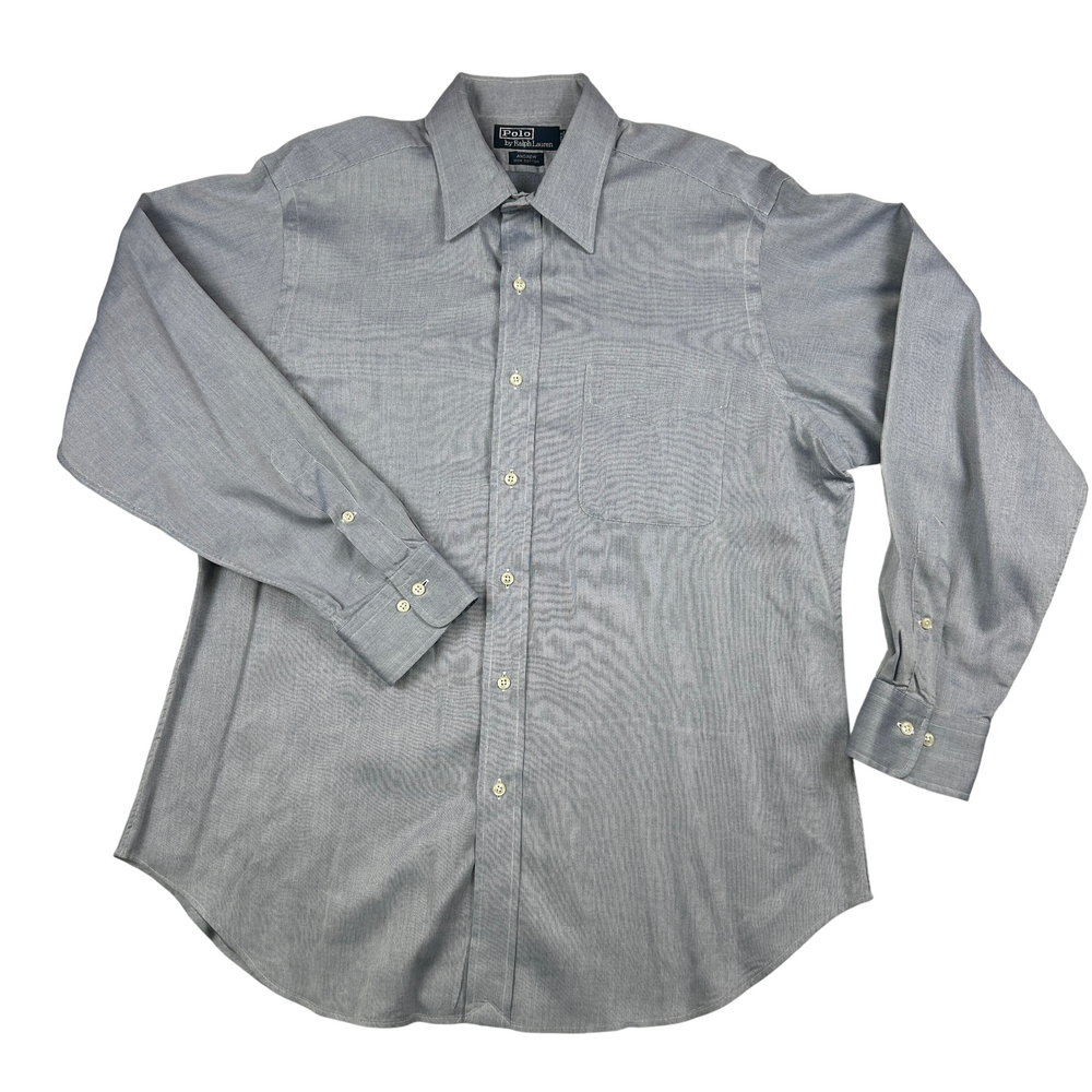 Polo Ralph Lauren Dress Shirt Mens 16.5 34/35 Andrew Gray Button Down Cotton